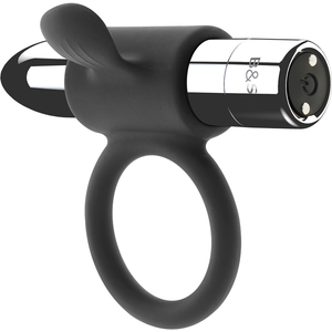 BLACK&SILVER - CAMERON RECHARGEABLE RING SILVER BLACK&SILVER