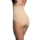 Seamless high-waist girdle in beige providing smooth silhouette and comfortable fit from the collection.
