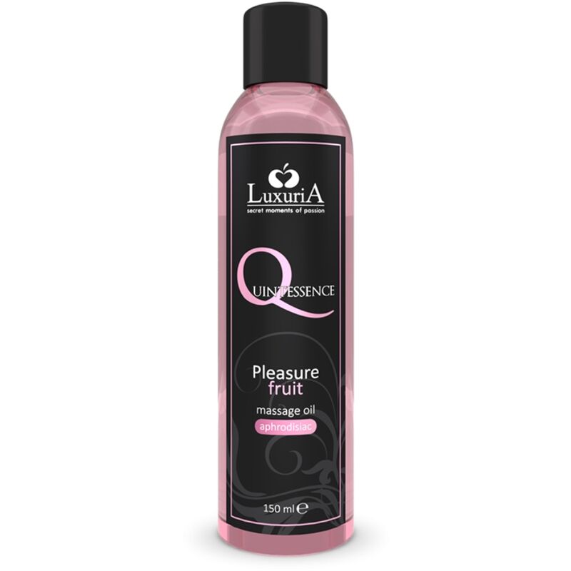 LuxuriA Pleasure Fruit massage oil bottle for relaxation, 150ml.