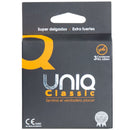 Uniq Classic 3-pack latex-free condoms with extra strength, providing enhanced pleasure.