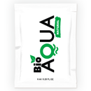 Bio Aqua Natural product packaging, 6 ml, featuring a green leaf and water design, emphasizing organic and natural elements.