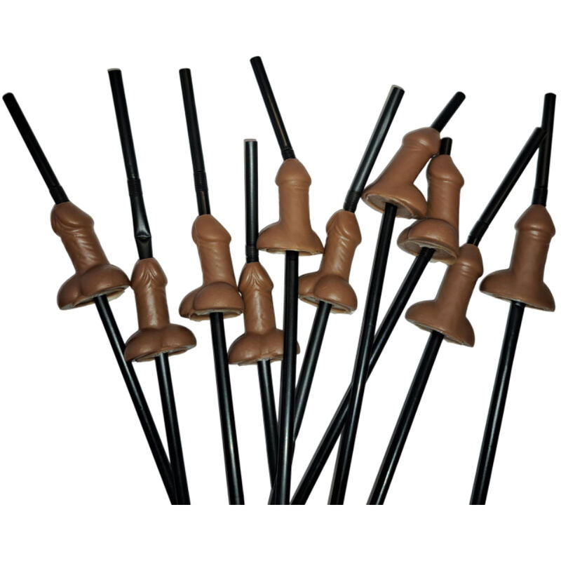 Humorous novelty straws with playful adult-themed design, ideal for parties and events.