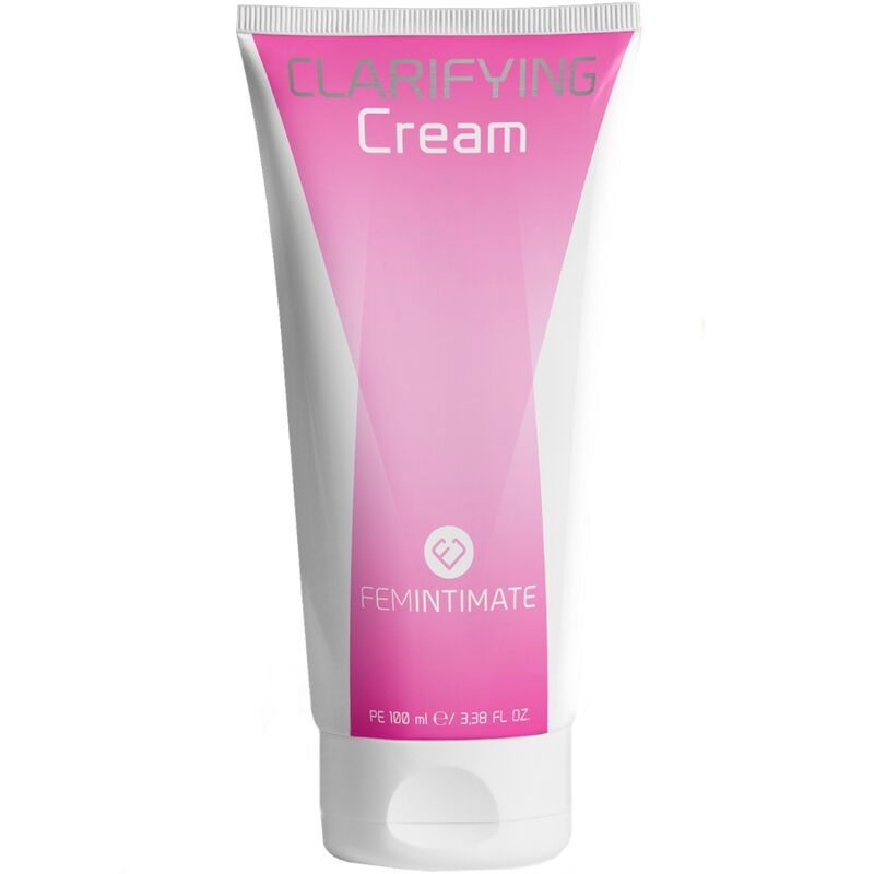 Clarifying cream tube by Femintimate for intimate skin care.