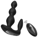 Black anal vibrator with wireless remote control for enhanced pleasure and convenience.