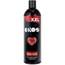 Eros XXL silicone-based lubricant bottle, heart logo, black and red packaging, for an ultimate smooth experience.