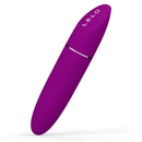 Purple lay-on clitoral vibrator with sleek design and branded text, designed for enhanced pleasure and comfort.