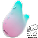 Innovative 2-in-1 air pulse and vibration stimulator with gradient design.