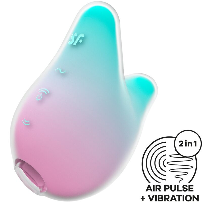 Innovative 2-in-1 air pulse and vibration stimulator with gradient design.