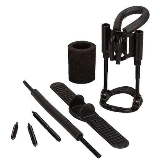 Mechanical penis extender with parts for enhancement and comfort.