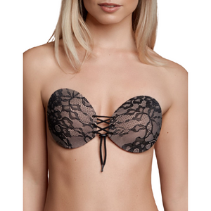 BYE-BRA - БЮСТГАЛЬТЕР С КЛЕЕМОЙ ПЛЕТЁНОЙ И ВЫШИВКОЙ ЧАШКА A