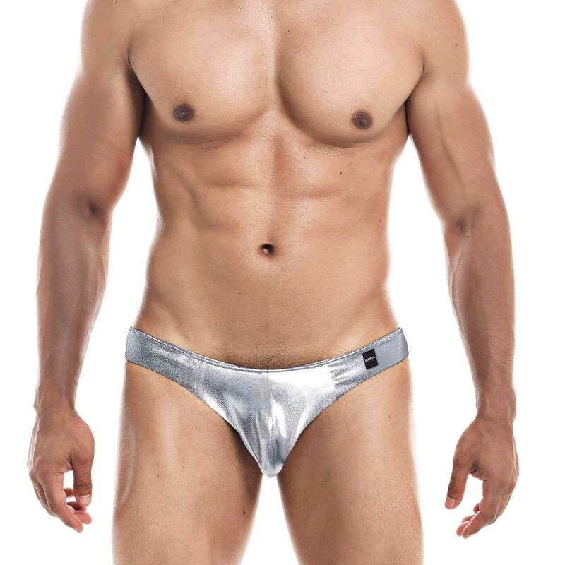 CUT4MEN - CALZONCILLO CORTE BAJO PLATEADO L CUT4MEN BRIEF & BIKINI