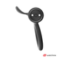 Black & Silver Cameron Remote Control Cockring by WatchMe, featuring medical silicone design for male stimulation.