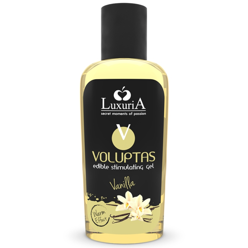 INTIMATELINE LUXURIA - VOLUPTAS PĀRTIKAS MASĀŽAS GELS SILDOŠS EFEKTS - VANIĻA 100 ML