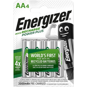 ENERGIZER - АККУМУЛЯТОРНЫЕ БАТАРЕЙКИ AA4 БЛИСТЕР 4