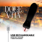 DOLCE VITA - ПЕРЕЗАРЯЖАЕМЫЙ ВИБРАТОР FIVE BLACK 7 СКОРОСТЕЙ