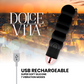DOLCE VITA - ПЕРЕЗАРЯЖАЕМЫЙ ВИБРАТОР SIX BLACK 7 СКОРОСТЕЙ