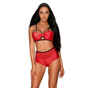 OBSESSIVE - LEATHERIA SET TWO PIECES S/M OBSESSIVE SETS