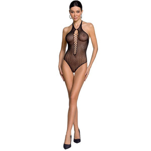 PASSION - WOMAN BS088 BODYSTOCKING BLACK ONE SIZE PASSION WOMAN