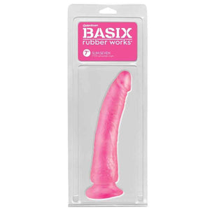 BASIX - JELLY PENIS SLIM 19 CM PINK - LoveYou.lv