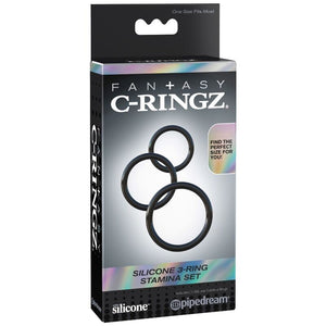 FANTASY C-RINGZ - SILICONE 3 RING STAMINA SET - LoveYou.lv