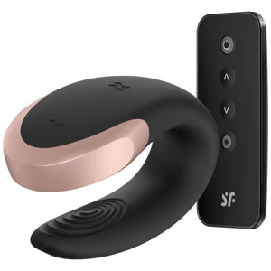 SATISFYER - DOUBLE LOVE LUXURY PARTNER ВИБРАТОР ЧЕРНЫЙ