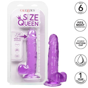 CALEXOTICS - SIZE QUEEN DILDO PURPLE 15.3 CM CALEXOTICS