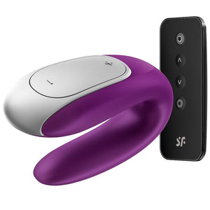 SATISFYER - ДВОЙНОЙ ВЕСЕЛЬЕ ПАРТНЕР ВИБРАТОР ФИОЛЕТОВЫЙ