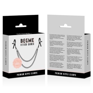 BEGME - КРАСНАЯ ВЕРСИЯ ЗАЖИМЫ ДЛЯ СОСКОВ С ЦЕПОЧКОЙ