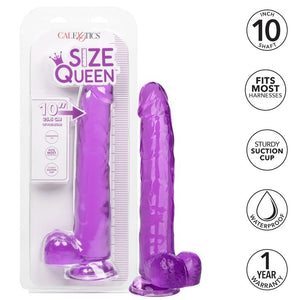 CALEXOTICS - SIZE QUEEN DILDO PURPLE 25.5 CM CALEXOTICS