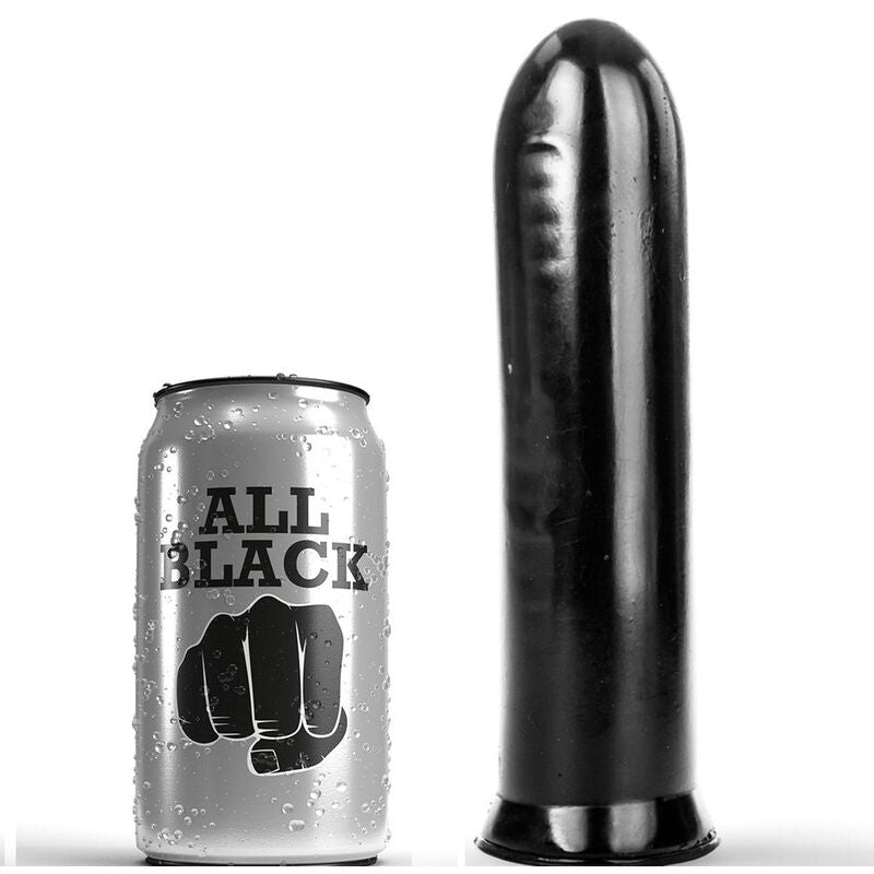 VISS MELNS - DILDO BLACK 19 CM