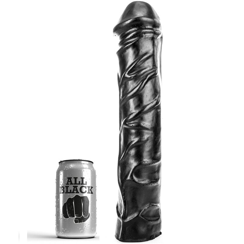 VISS MELNS - MILZĪGS MĪKSTS DILDO 32 CM