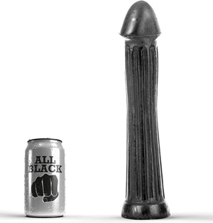 ALL BLACK - PLUG DILDO 31 CM ALL BLACK