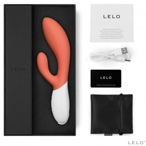 LELO - INA 3 РОСКОШНЫЙ КОРАЛЛОВЫЙ ВИБРАТОР КРОЛИК