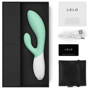 LELO - INA 3 GREEN RABBIT VIBRATOR LUXURY SEAWEED LELO