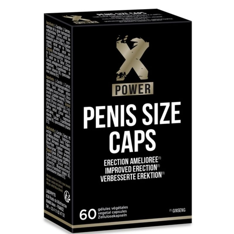 XPOWER - PENIS SIZE CAPS FOR IMPROVED ERECTIONS 60 CAP - LoveYou.lv