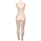 QUEEN LINGERIE - NET BODYSTOCKING WITH TIES S/L