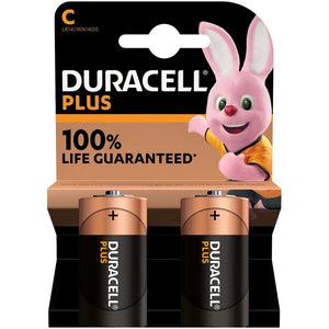 Батарейка DURACELL - PLUS POWER ALCALINA C LR14 2 шт.