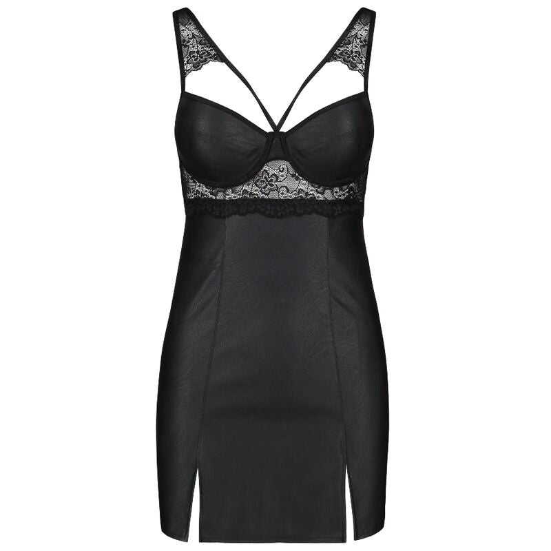 PASSION - LOONA CHEMISE ECOLOGICAL LEATHER S/M PASSION WOMAN CHEMISE