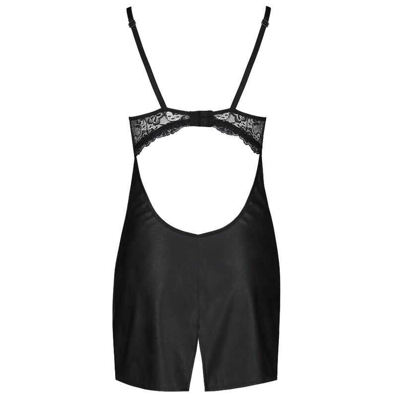PASSION - LOONA CHEMISE ECOLOGICAL LEATHER S/M PASSION WOMAN CHEMISE