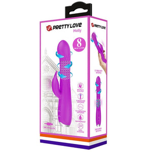 PRETTY LOVE - MOLLY VIBRATOR WITH RECHARGEABLE ROTATION PRETTY LOVE