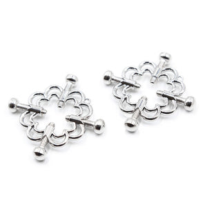 OHMAMA FETISH - METALLIC FLOWER CLIPS OHMAMA FETISH