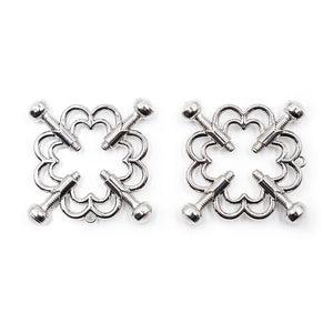 OHMAMA FETISH - METALLIC FLOWER CLIPS OHMAMA FETISH