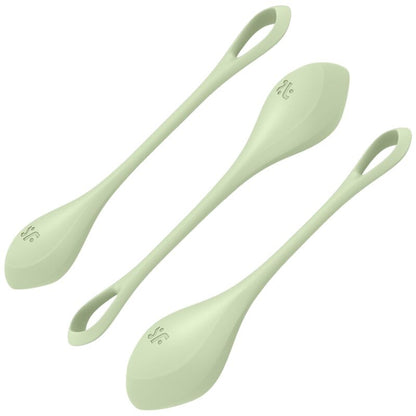SATISFYER - YONI POWER 2 ТРЕНИРОВОЧНЫЙ НАБОР ЗЕЛЕНЫЙ