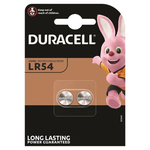 DURACELL - ЩЕЛОЧНАЯ ПИТАТЕЛЬНАЯ БАТАРЕЙКА LR54 LR1130 AG10 1,5 В 2 ШТ.