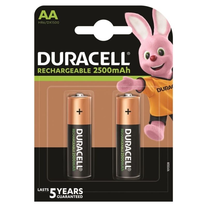 DURACELL — UZLĀDĒJAMS AKUMULATORS HR6 AA 2500mAh 2 VIENĪBAS