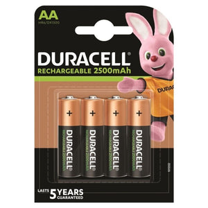 DURACELL - АККУМУЛЯТОРНАЯ БАТАРЕЯ HR6 AA 2500 мАч 4 ШТ.