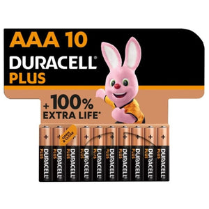 Батарейка DURACELL - PLUS POWER 100 ЩЕЛОЧНАЯ AAA LR03 10 шт.