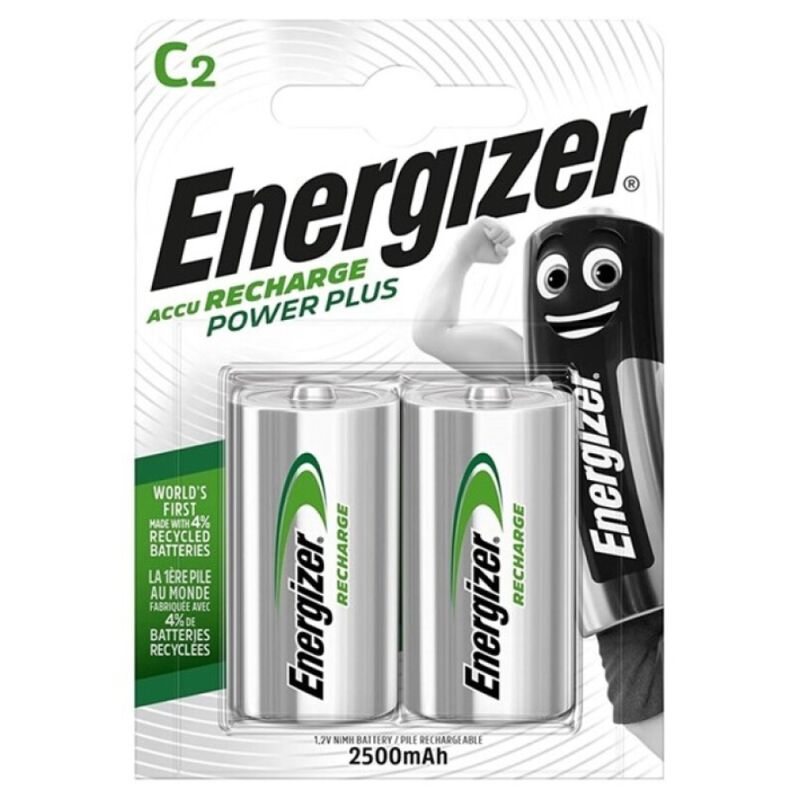 ENERGIZĀTORS — POWER PLUS UZLĀDĒJAMS AKUMULATORS HR14 C 2500mAh 2 VIENĪBAS