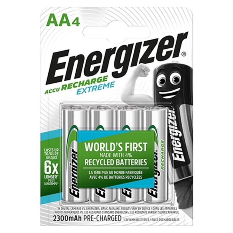ENERGIZĀCIJA — ĀRKĀRĪGI UZLĀDĒJAMS AKUMULATORS HR6 AA 2300mAh 4 VIENĪBAS