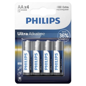 PHILIPS - ULTRA SĀRMA AKUMULATORS AA LR6 4 VIENĪBAS